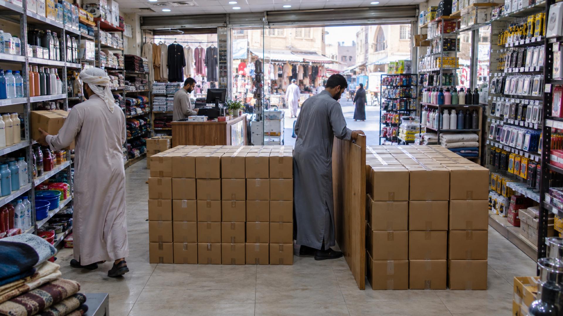 كيف يتشارك مخزون الجملة والتجزئة